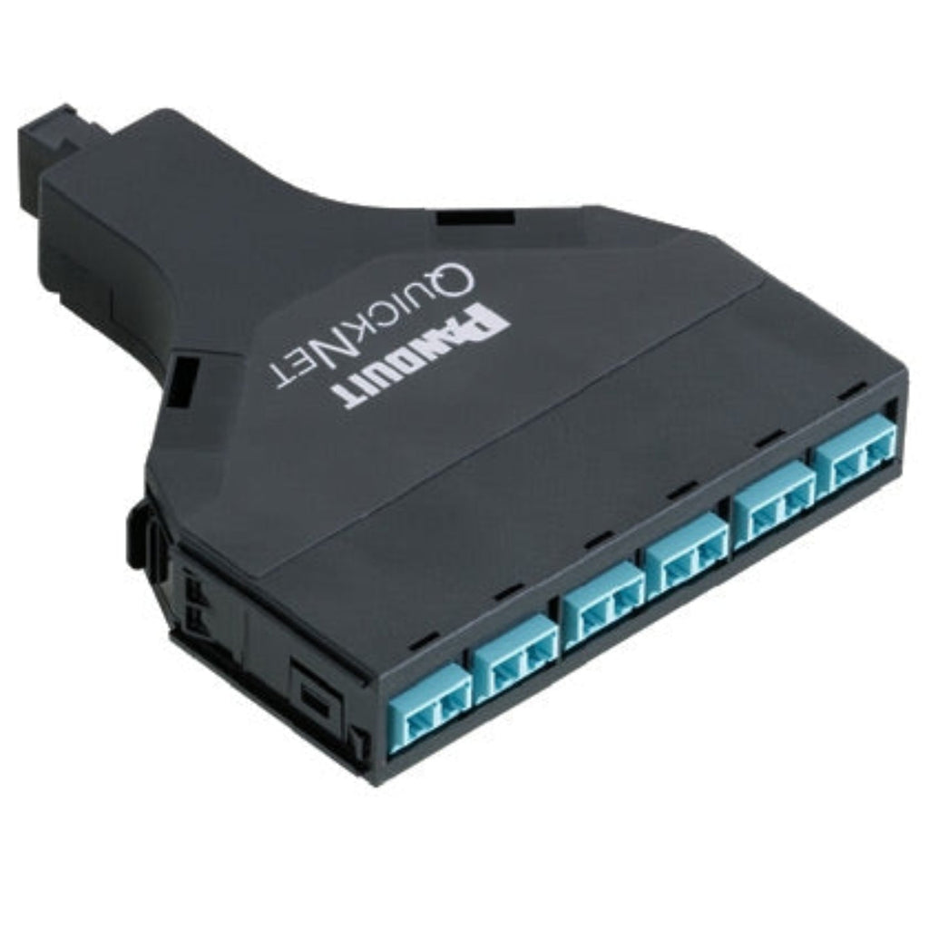 Panduit 12-fiber OM4 QN SFQ Cassette, Duplex LC - FQZN-12-10AS