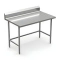 Winholt 30" x 36" All Welded Stainless Steel Knock-Down Table with Backsplash and Undershelf - DTSBB-3036-HKD