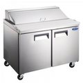 Adcraft GRSL-2D Grista Two Door Salad Sandwich Prep Table - GRSL-2D