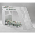 Night and Day Furniture Galaxy Murphy Cabinet Loft Twin Bunk Bed Complete - GAL-TLB-NA/WH-COM