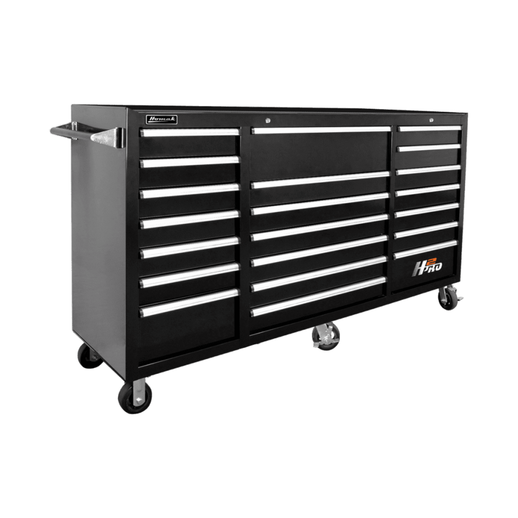 Homak 72” H2Pro Series 21 Drawer Roller Cabinet - BK04021720