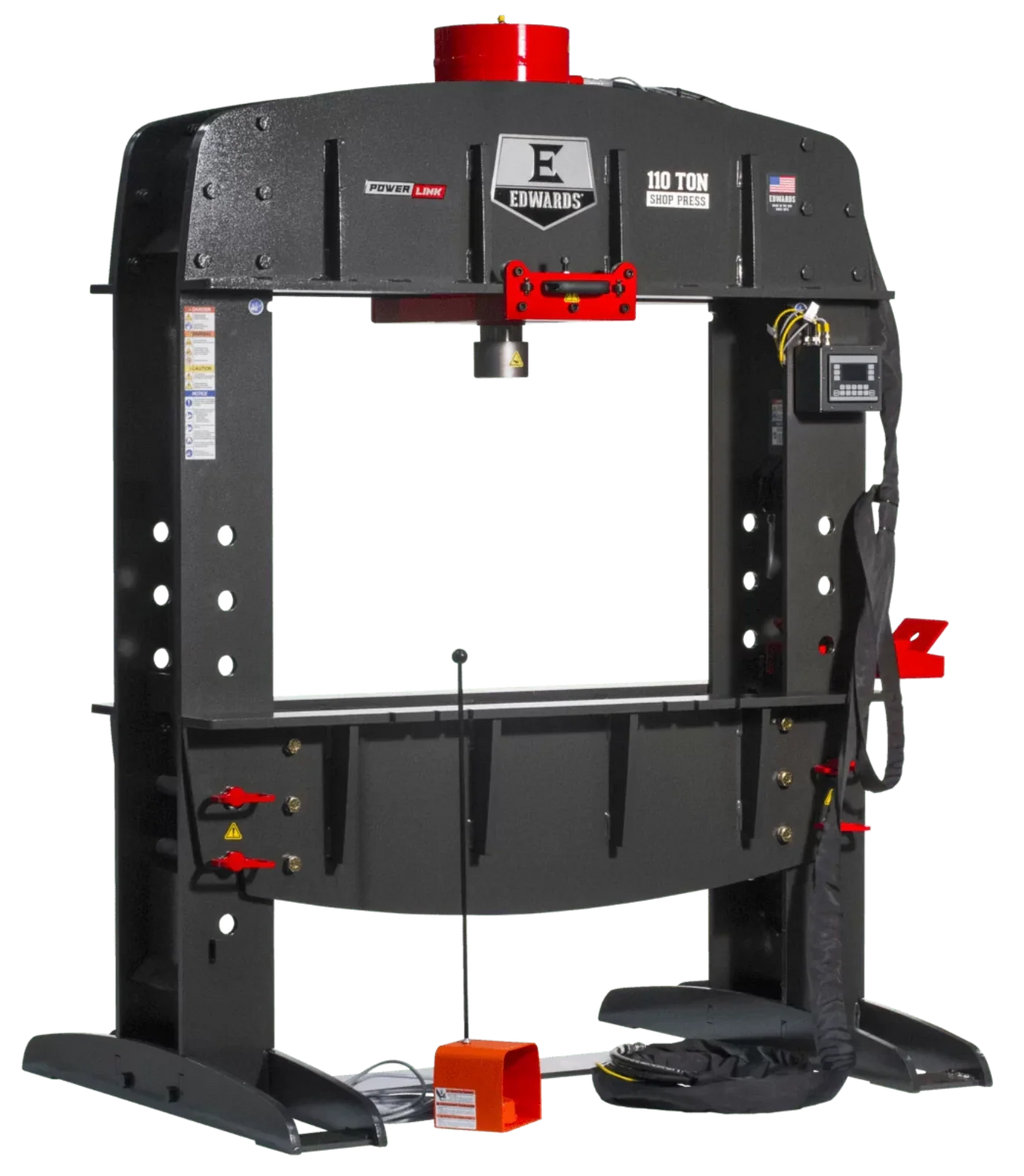 EDWARDS 110 Ton Shop Press w/ PLC & Portable Power Unit 3 Phase, 460V - ED9-HAT9080