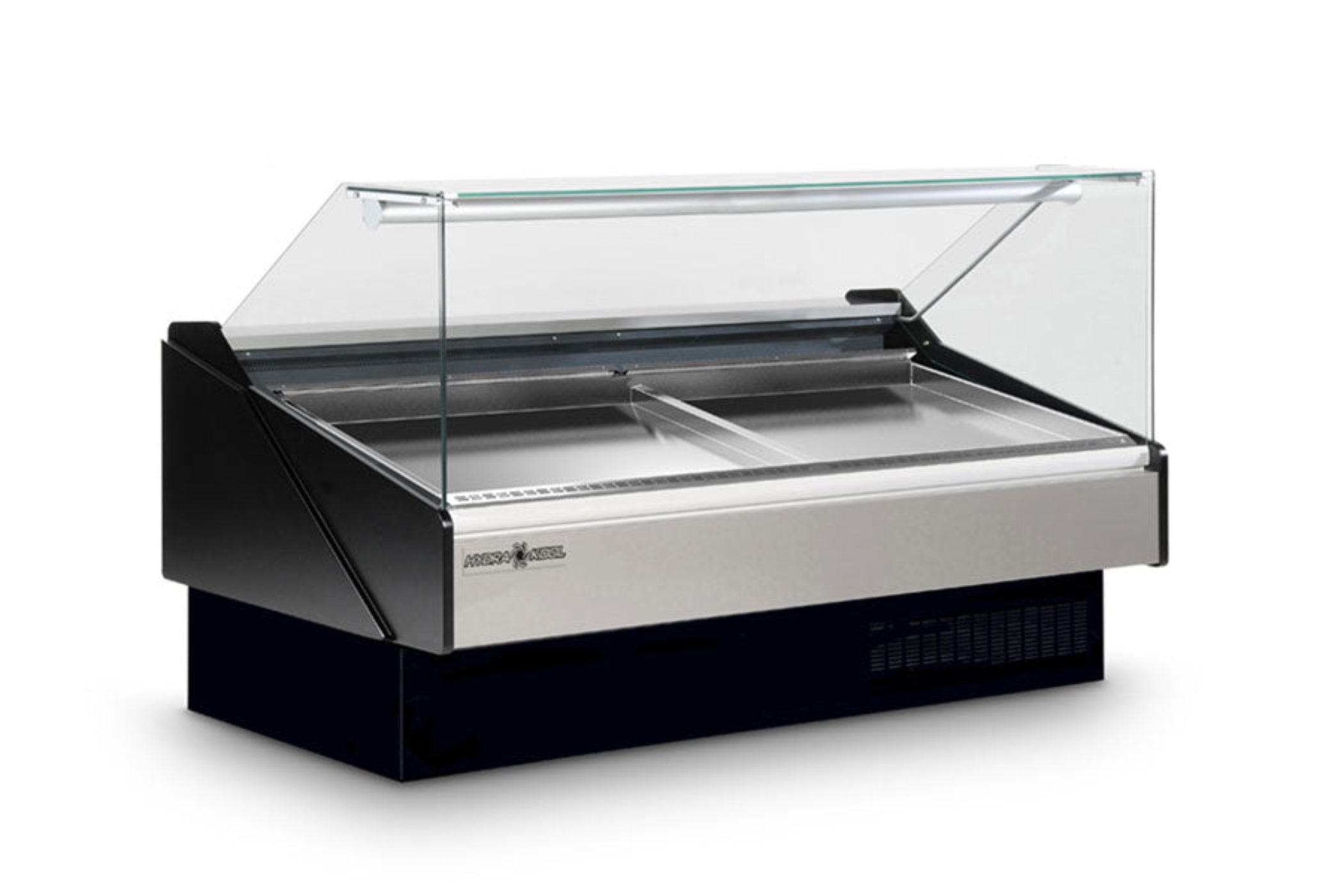 Hydra-Kool  | 60" Wide Self Contained Flat Glass Seafood Display Case - KFM-SF-60-S