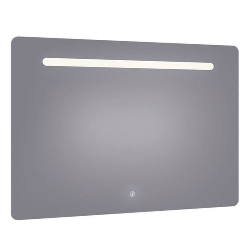 Arpella - Florence 48x36 Contemporary Lighted Mirror with Memory Dimmer and Defogger - LEDOLM4836