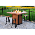 LuxCraft Lumin Fire Table 62" Rectangular Counter Height - LFT62RAM