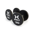 Johnson Health Tech XULT Urethane Round Dumbbells - XULT Urethane Round Dumbbell Set, Black Plus, 175 lb. - XT-155SETURE-RND-P