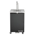 Maxx Cold Single Tower Beer Dispenser, 7.2 cu. ft., 1 Barrel/Keg (204 L), Black/Stainless Steel Top - MXBD24-1B
