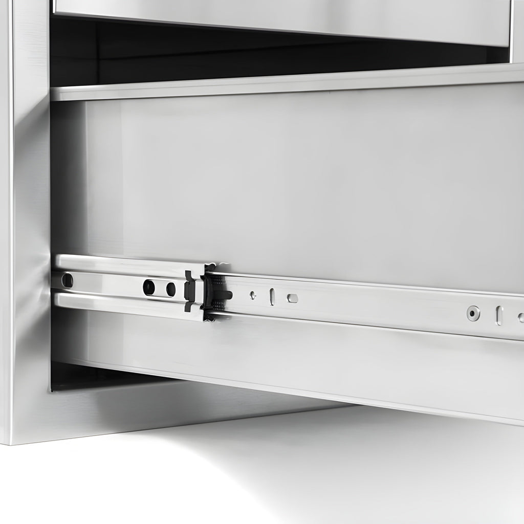 PCM 260 Series 42" Door, Double Drawer w/ Trash Roll-Out Combo - BBQ-260-DDC-42TR