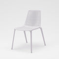 Midtown Concept Valencia White Stacking Indoor Dining Chair - 4PC - PLI VALEN_SIDE_WHT