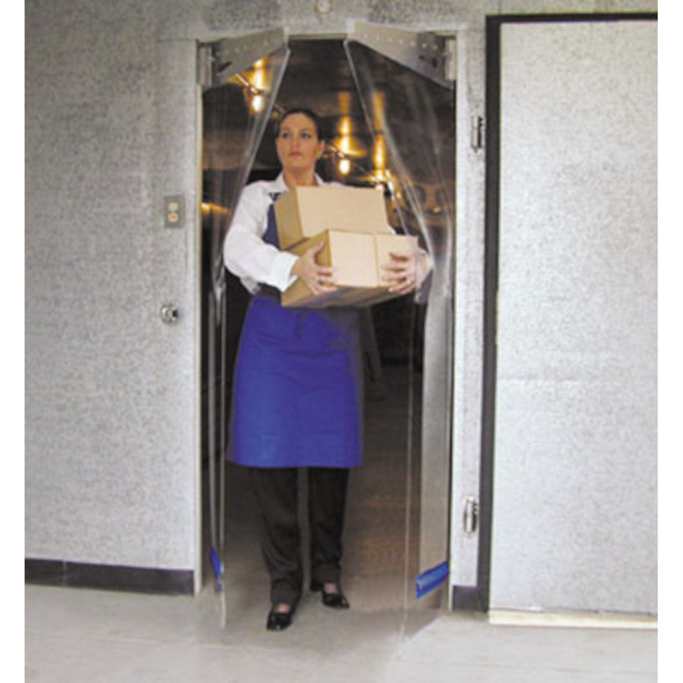 Curtron PP-C-080-5484 Polar-Pro Flexible Swinging Walk-In Door 54"W x 84"H - CUPPC0805484