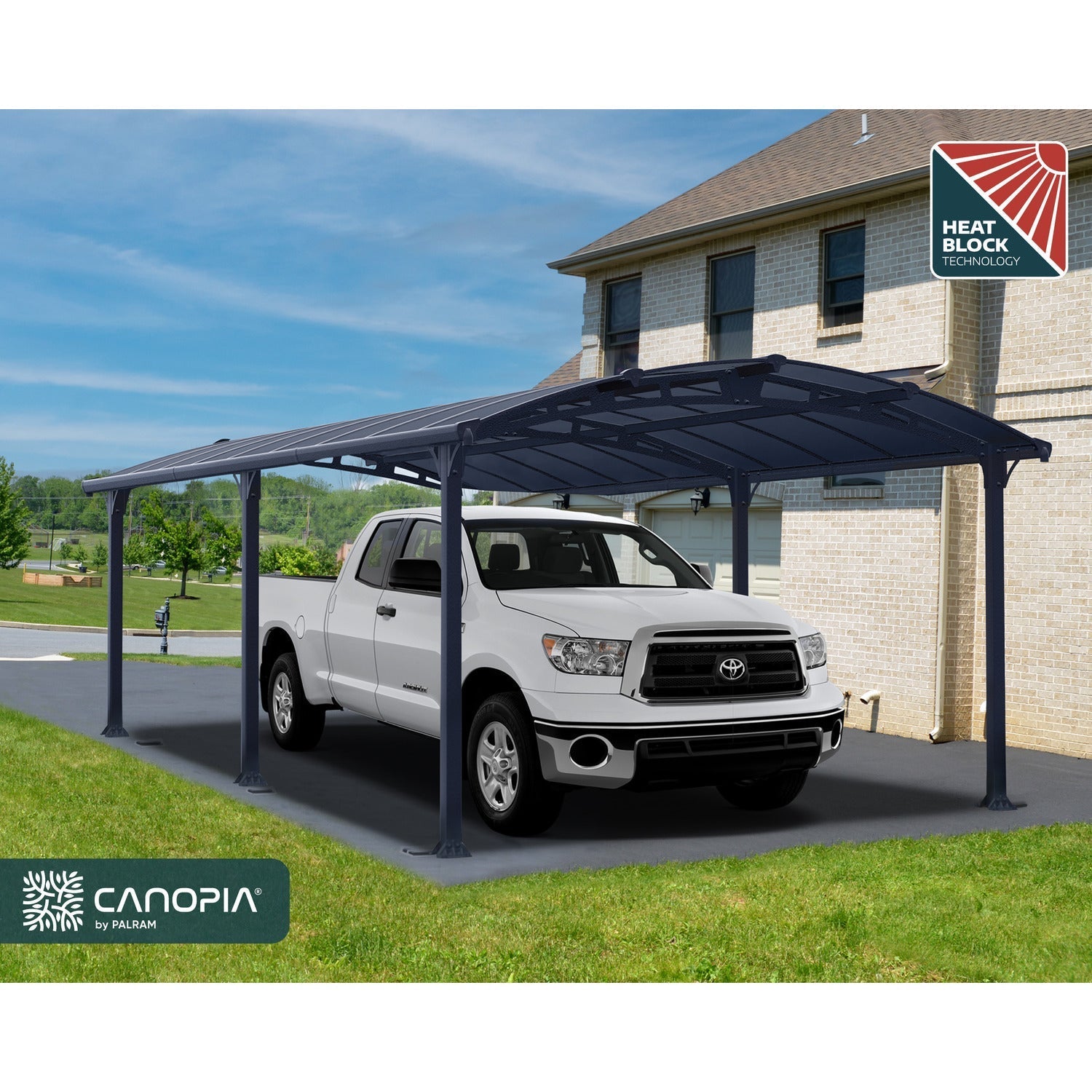Palram - Canopia | Arcadia 5000 Carport 12x21x8 ft - HG9117