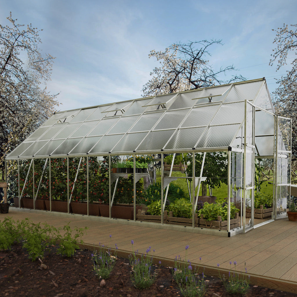 Palram - Canopia | Balance Greenhouse Kit With Clear 0.8mm Polycarbonate Glazing - HG6108G