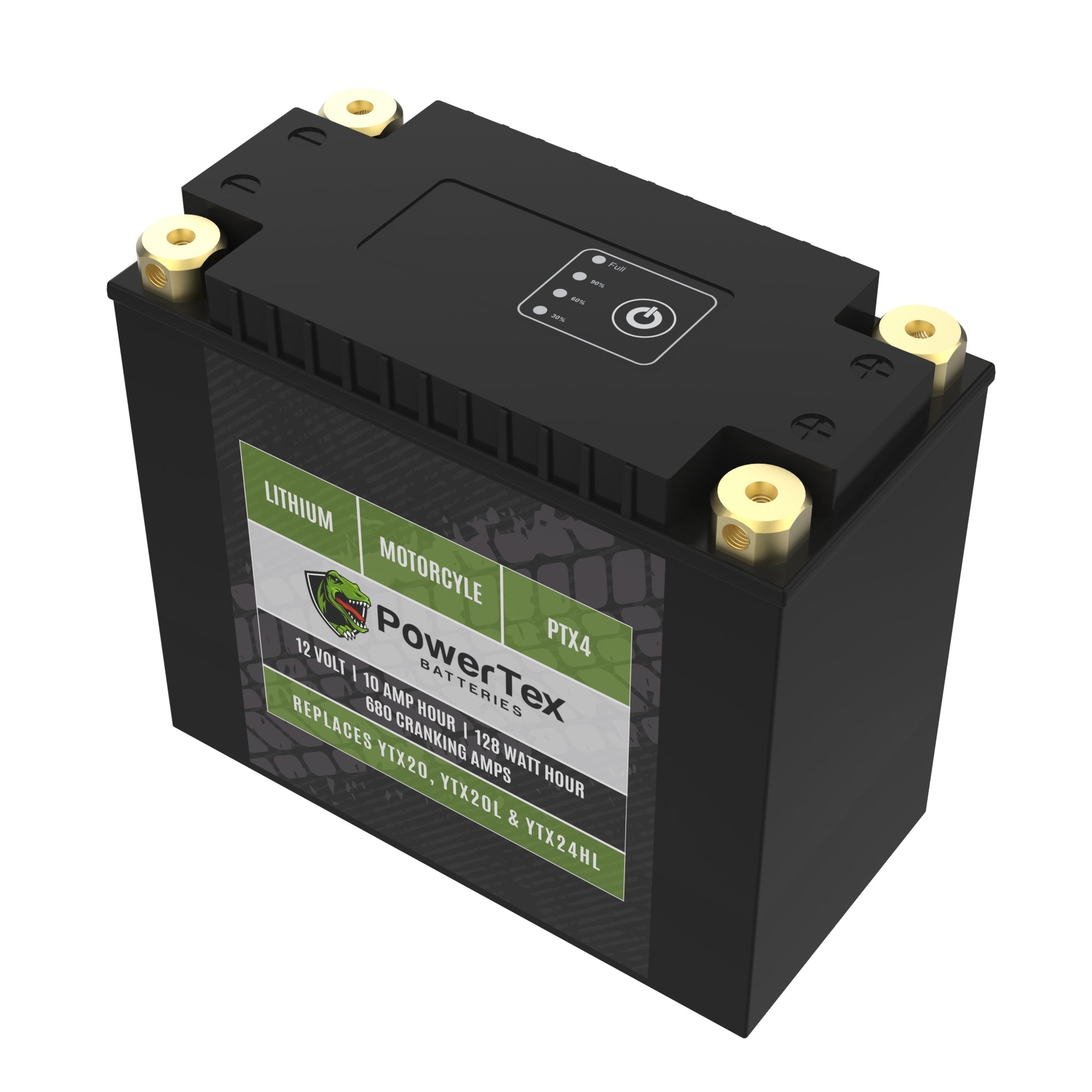 PowerTex Batteries YTX20L-BS LiFePO4 Lithium Iron Phosphate Motorcycle Battery