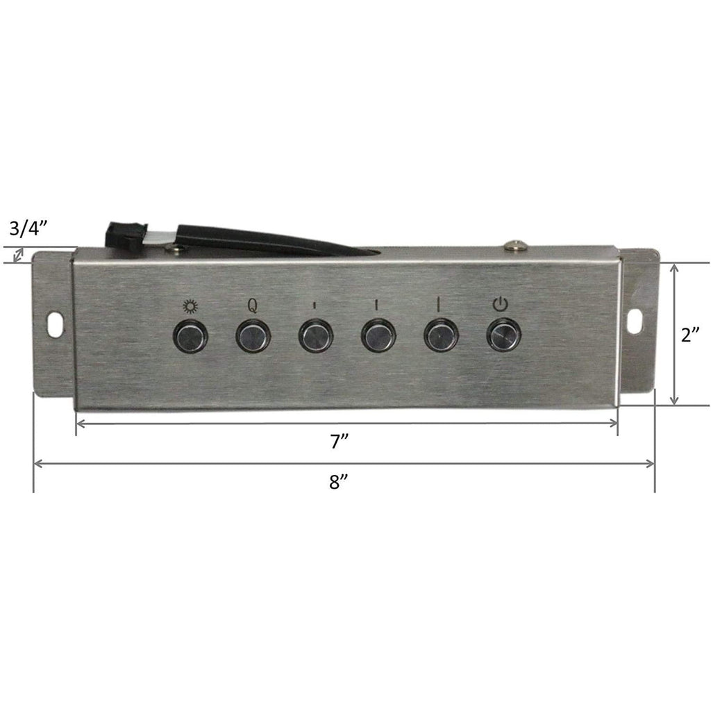 Awoco RH-SP08-BLW Powerful 8" Inline Blower Unit for Split Range Hoods, 4 Speeds, 8” Round Top Vent, 1000CFM - RH-SP08-BLW