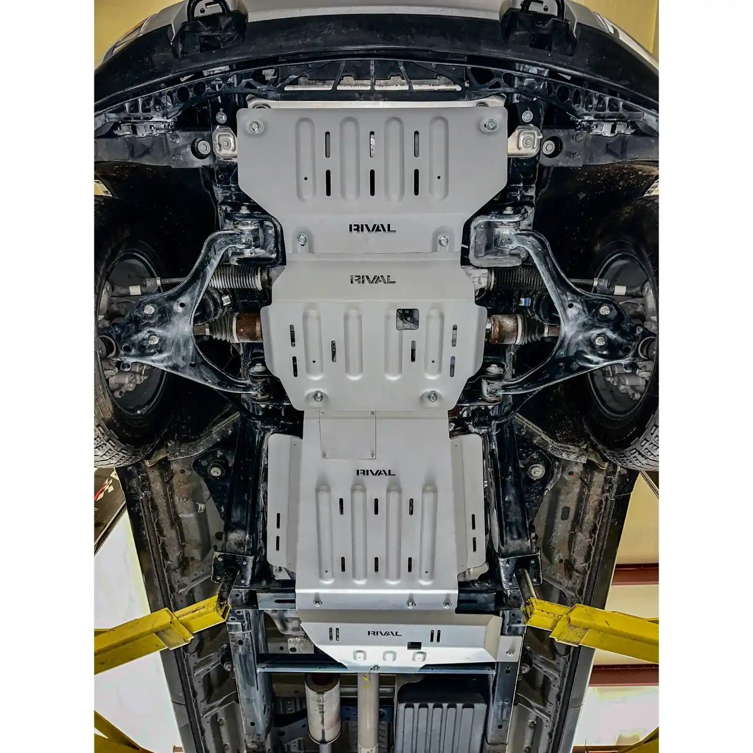 RIVAL Aluminum Skid Plates: F-150 EcoBoost & V8 (2015+) - 2333.1855.2.6-KIT