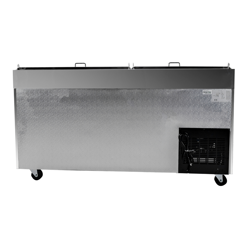 SABA SPP-67-9 - 67" Two Door Commercial Pizza Prep Table with 9 Pans