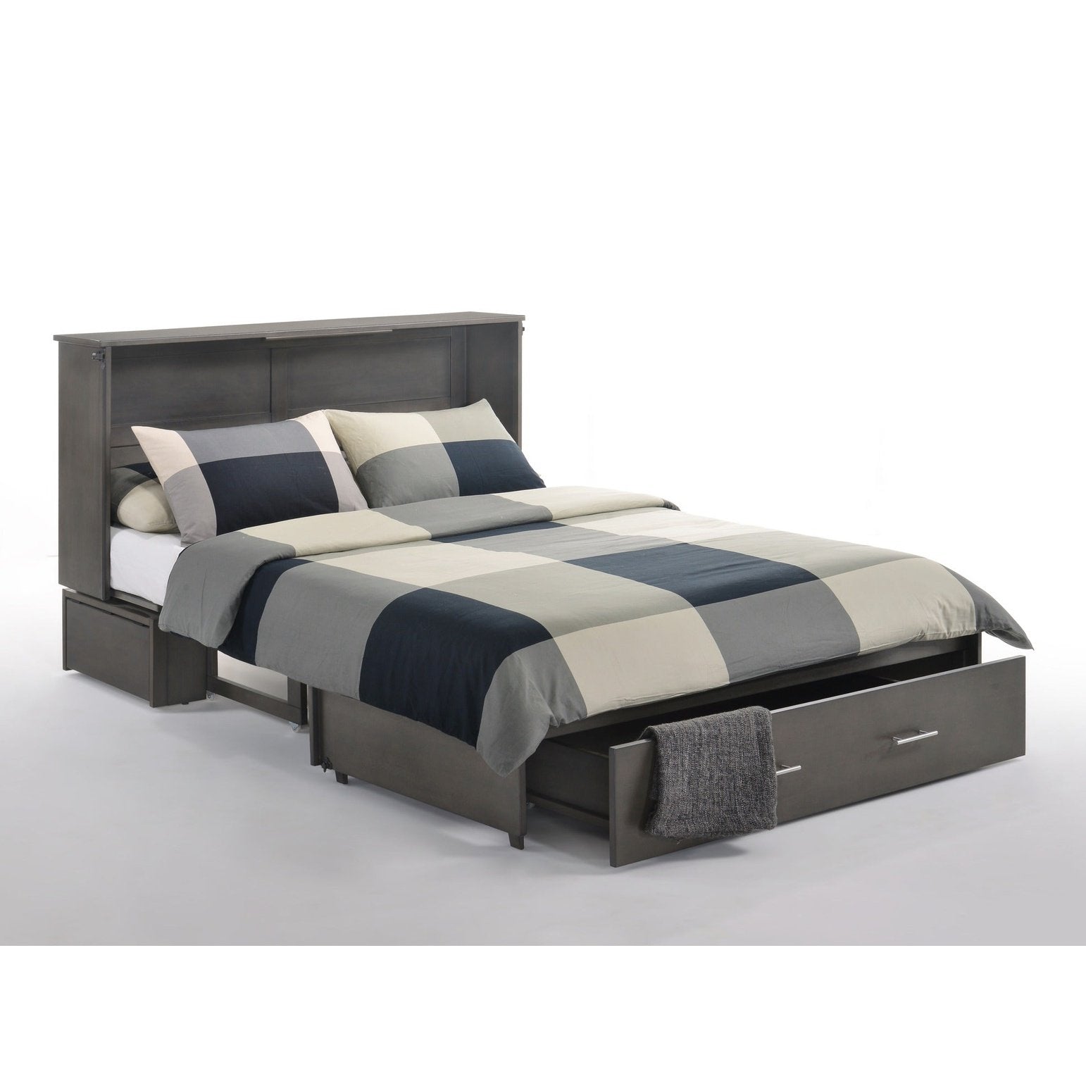 Night and Day Furniture Sagebrush Queen Murphy Cabinet Bed Complete - MUR-SAGB-QEN-STW