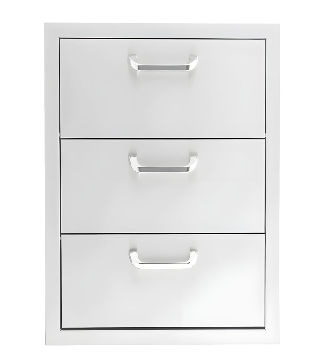 PCM 260 Series 16" Triple Drawer w/ Paper Towel Holder -  BBQ-260-DRW3-PTH