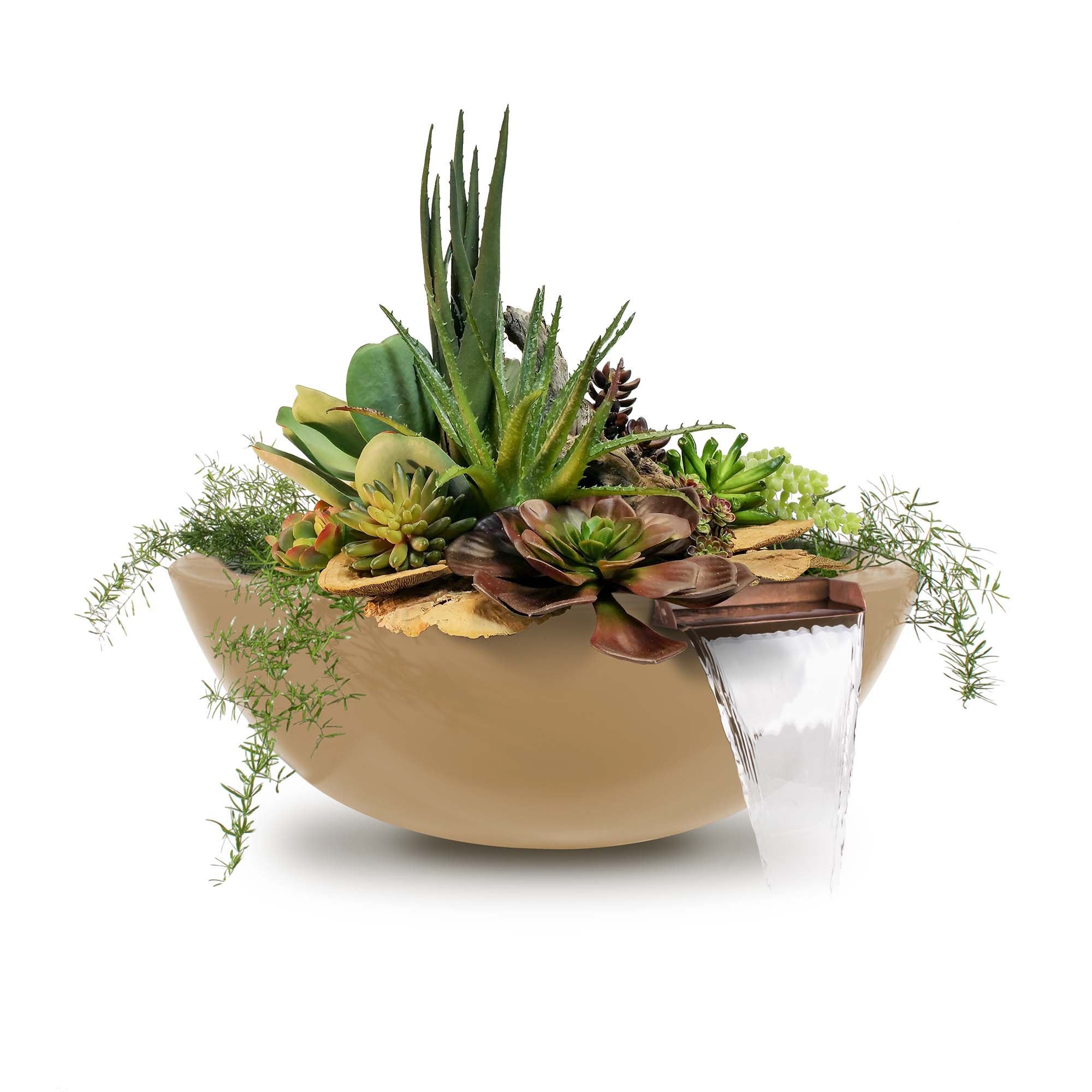 Sedona-GFRC-Planter-and-Water-Brown
