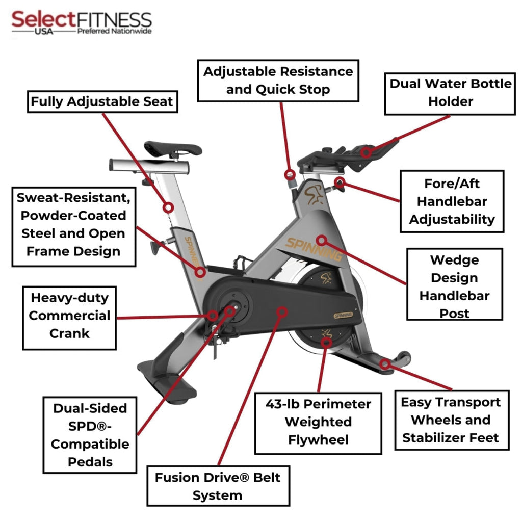 Spinning Spin Bikes Spinning NXT Commercial Bike - Spinner Line -10-028