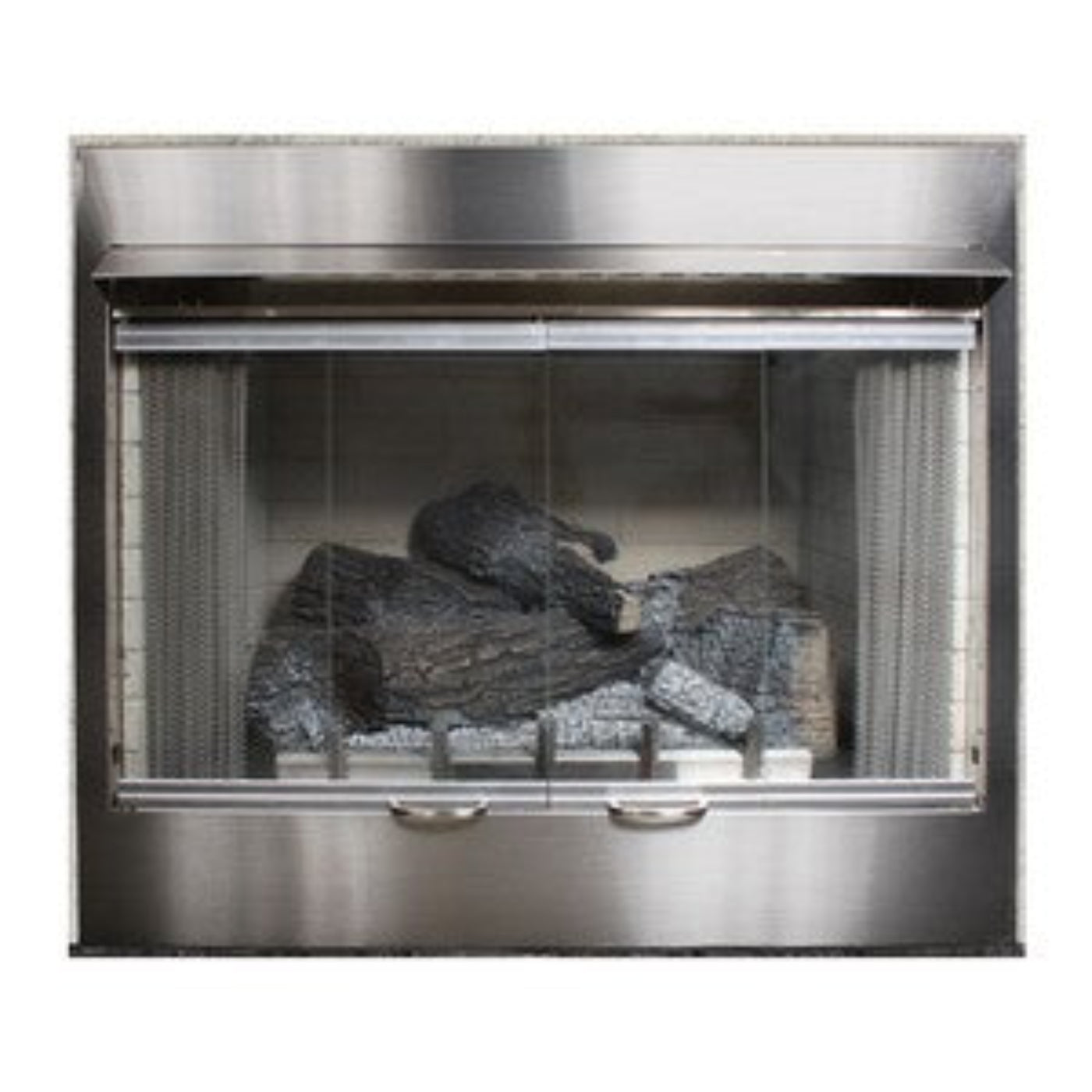Stainless Steel Bi-Fold Glass Doors for 42" Carol Rose Collection  - BDO42SS