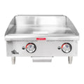 Star 8G-624TSPF Star-Max® 56,600 BTU 24" Gas Griddle Thermostatic Steel Plate - 8G-624TSPF