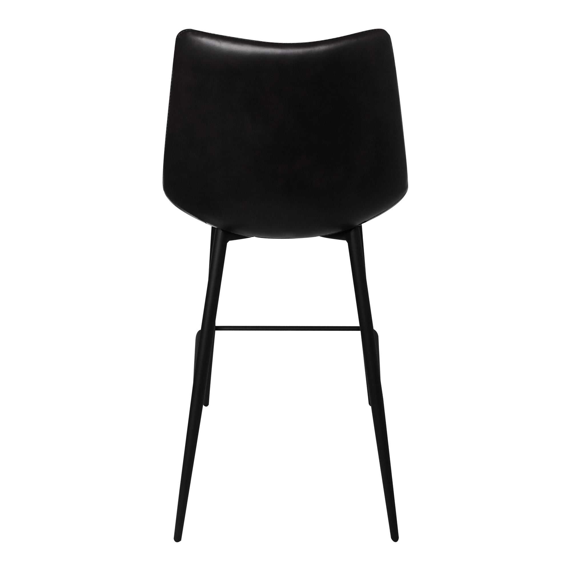 Moe's Home Collection Set of Two Alibi Counter Stool Matte Black UU-1002-02