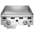 Vulcan MSA36-102 36 Countertop Liquid Propane Gas Griddle with Snap Action Thermostatic Controls - 81 000 BTU - MSA36-102