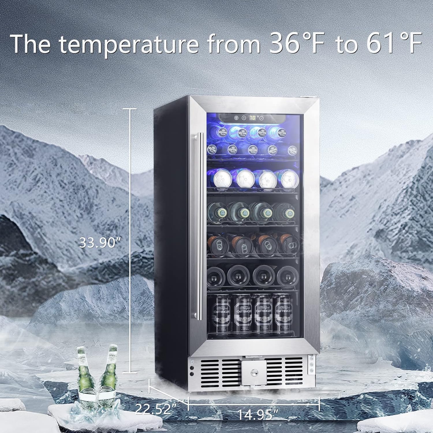 Antarctic Star 2.9 Cu.Ft Beverage Refrigerator - W5885B