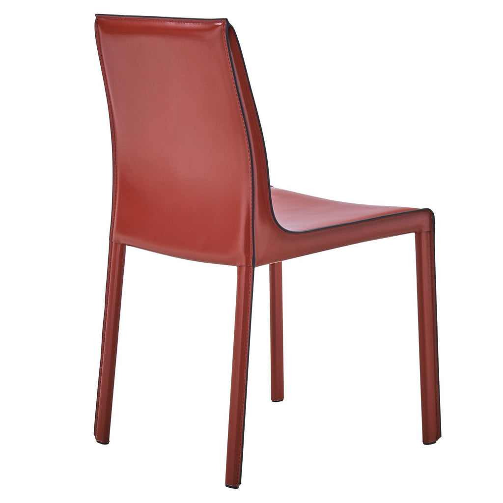 New Pacific Direct Gervin Recycled Leather Chair, (Set of 2)  - 448233R-49