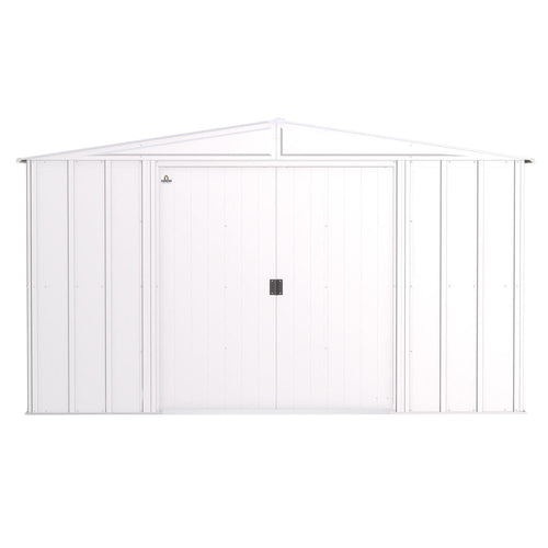 Arrow | Classic Steel Storage Shed, 10x8 ft., Flute Grey CLG108FG