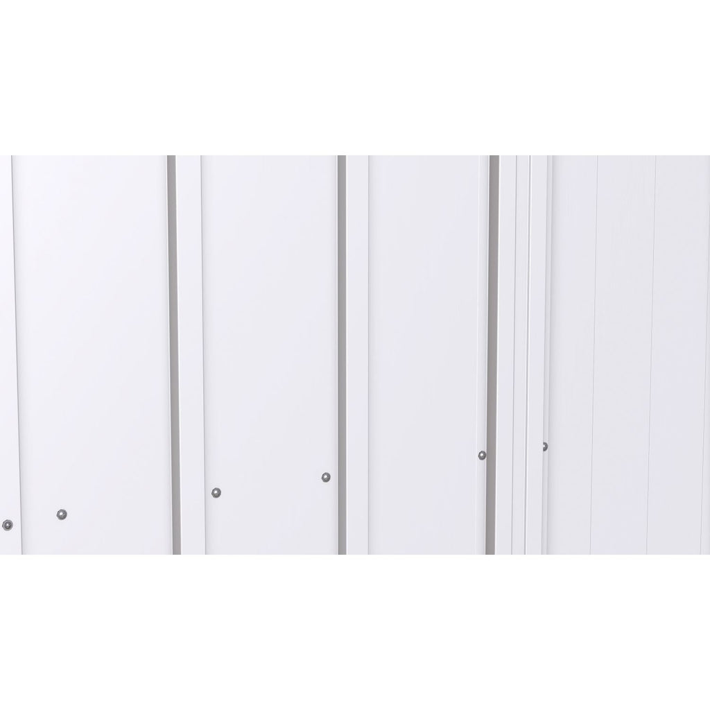 Arrow | Classic Steel Storage Shed, 8x6 ft., Flute Grey CLG86FG