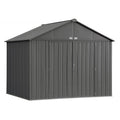 Arrow | EZEE Shed Steel Storage 10x8 ft. Galvanized Extra High Gable Charcoal EZ10872HVCC-01