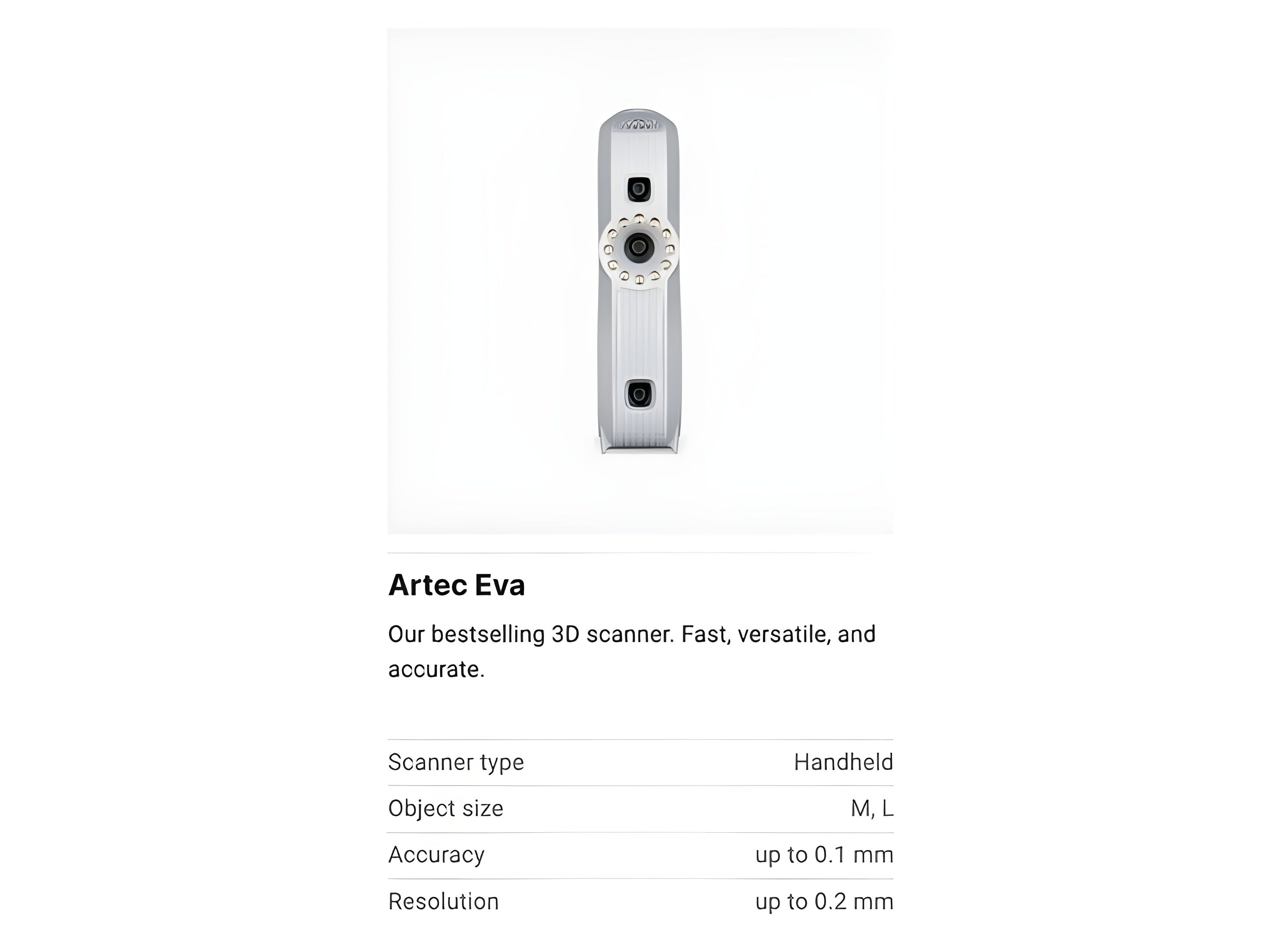 Artec Eva 3D Scanner (EDU)