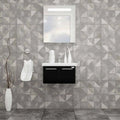 Casa Mare Aspe 24" Bathroom Vanity and Ceramic Sink Combo with LED Mirror - Aspe60GB-24