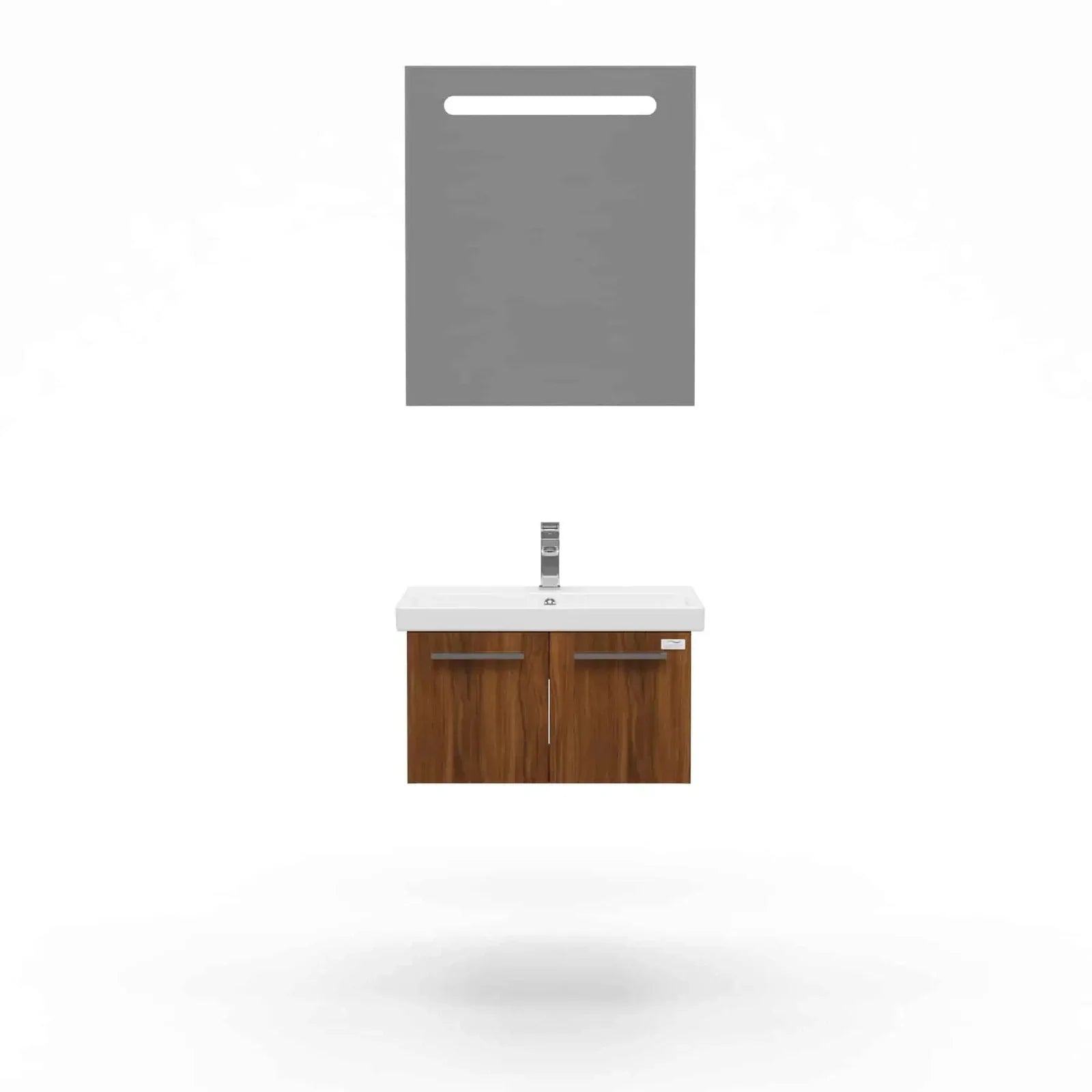 Casa Mare Aspe 24" Bathroom Vanity and Ceramic Sink Combo with LED Mirror - Aspe60GB-24