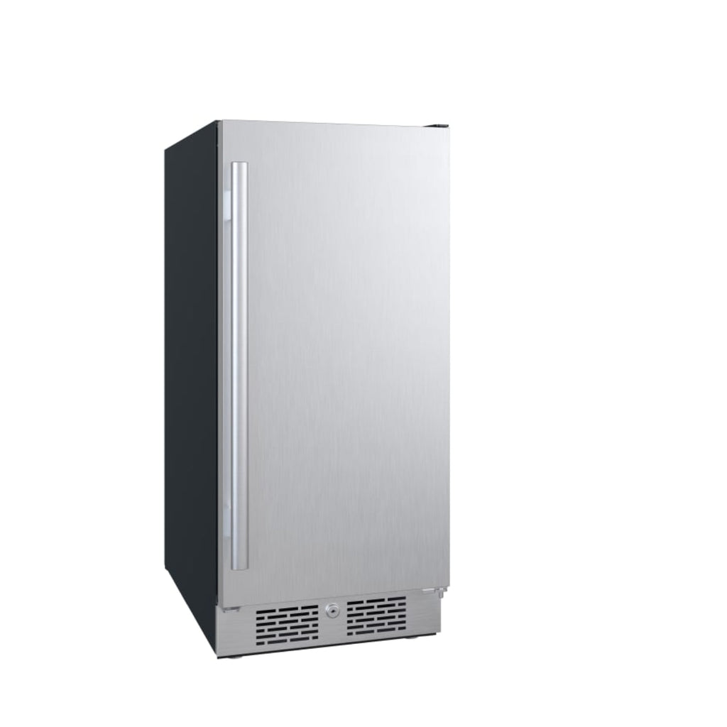 Avallon 15 Inch Wide 3.3 Cu. Ft. Compact Refrigerator with LED Lighting and Right Swing Door - AFR152SSRH