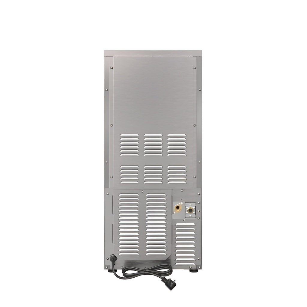 Avallon 15 Inch Wide 26 Lbs. Built-In / Free Standing Outdoor Ice Maker with 56 Lbs. Daily Ice Production and Factory Installed Pump - AIMG151PSSOLH
