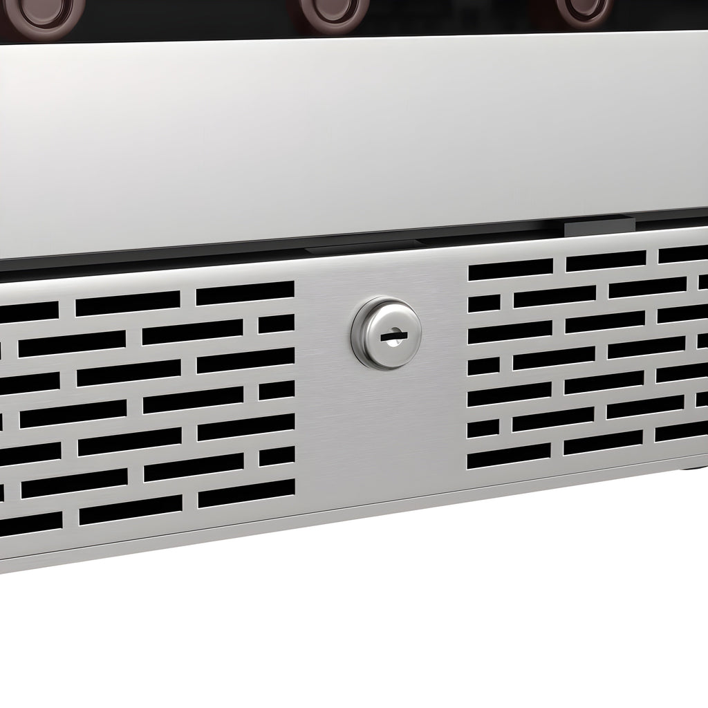 Avallon 24 Inch Wide 45 Bottle Capacity Dual Zone Wine Cooler with Left Swing Door - AWC242DZLH