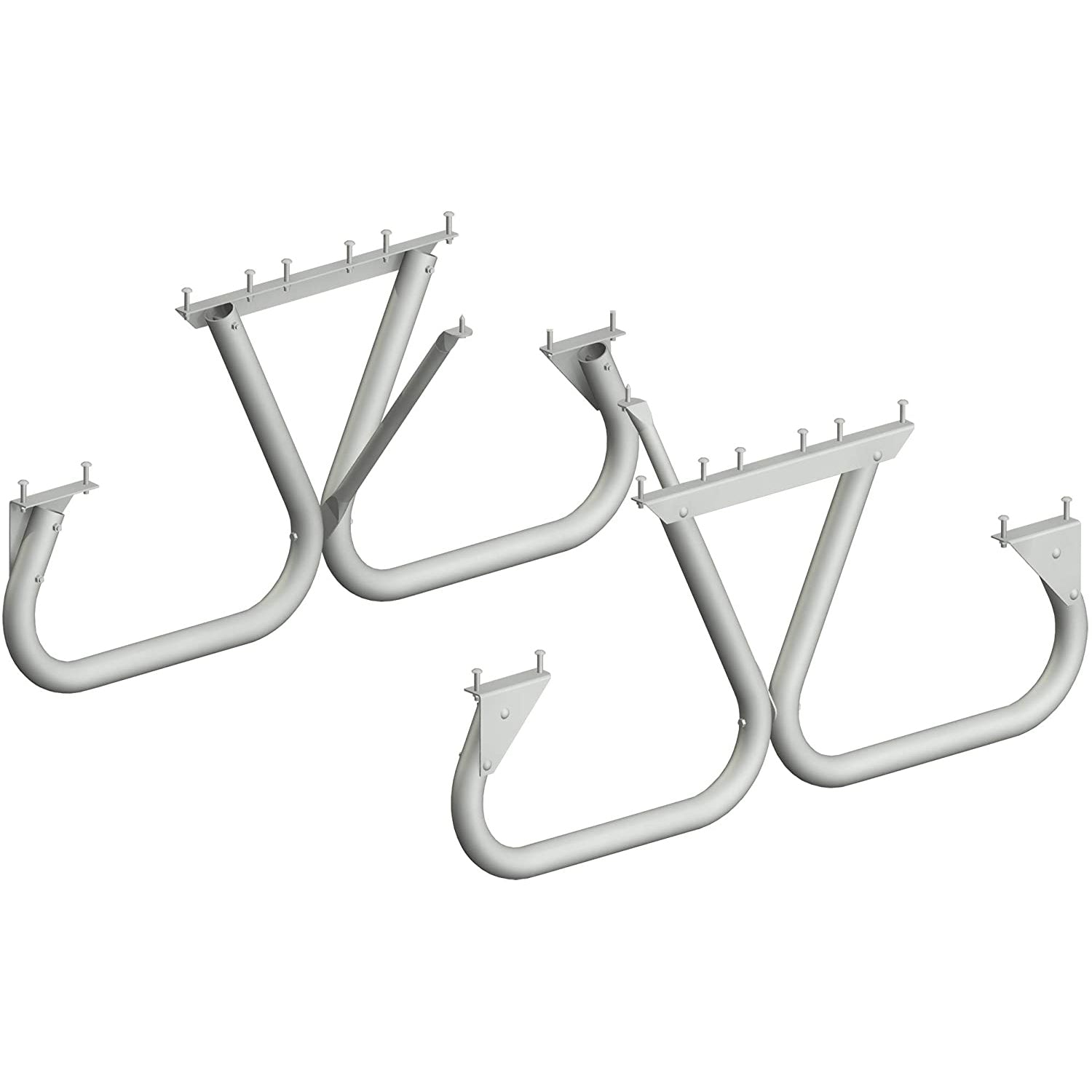Pilot Rock 3 Pack 6'/8' Outdoor Steel Non Tip Picnic Table Leg Kits (Frame Only) - 415898