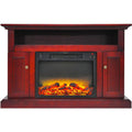 Cambridge Sorrento Electric Fireplace with an Enhanced Log Display and 47 In. Entertainment Stand in Cherry - CAM5021-2CHRLG2