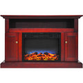 Cambridge Sorrento Electric Fireplace with Multi-Color LED Insert and 47 In. Entertainment Stand in Cherry - CAM5021-2CHRLED
