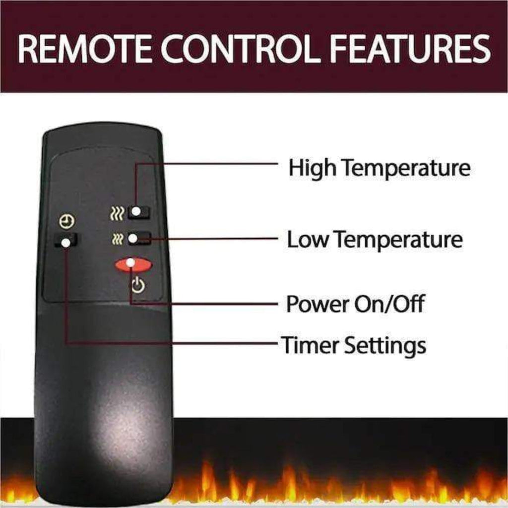 Cambridge 47 In. Electric Fireplace with Enhanced Log Insert - CAM5021-1CHRLG2