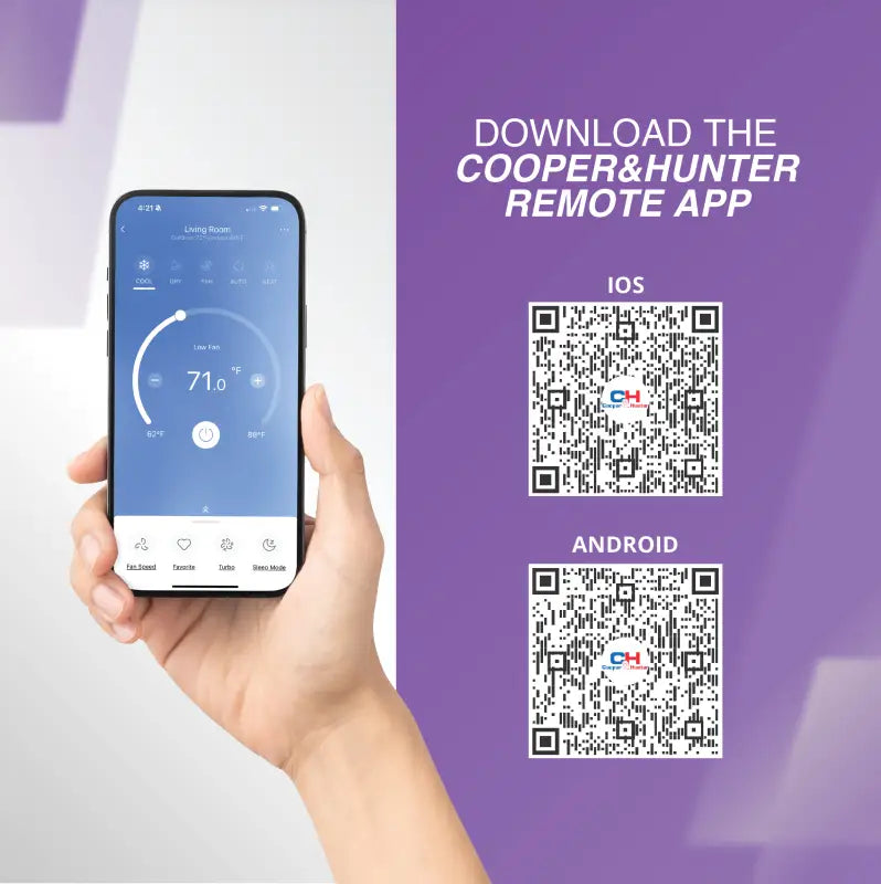 Cooper & Hunter 24,000 BTU 230V Ductless Mini Split AC Wall Mounted Olivia Series Heat Pump