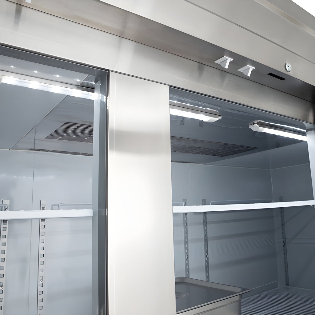 Maxx Cold V-Series 3 Door Reach-In Refrigerator, Bottom Mount, in Stainless Steel -  MVR-72FDHC