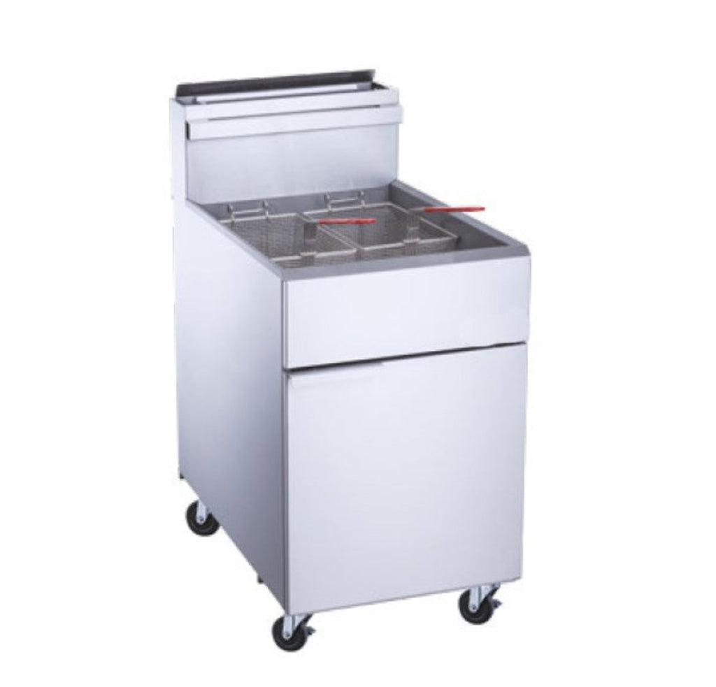 Chef AAA - TCF5-LPG Commercial 70lbs Liquid Propane Gas Fryer with 5 Tube Burners - TCF5-LPG