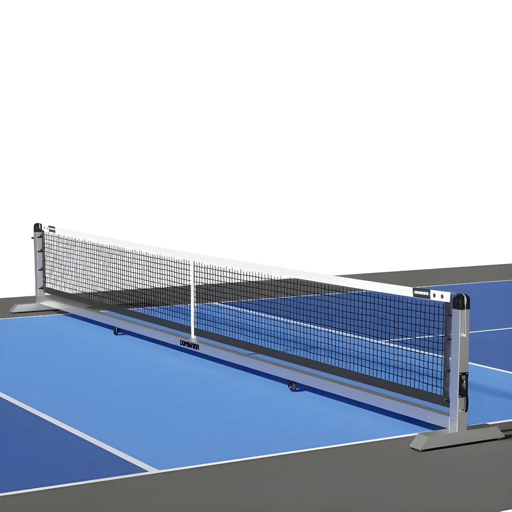 Dominator Pro Max Semi Permanent Rolling Portable Pickleball Net - pb-max-1