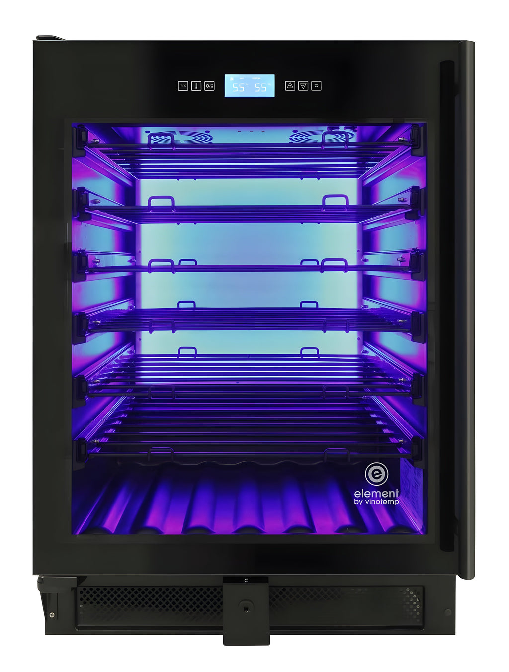 Vinotemp 41-Bottle Single-Zone Wine Cooler (Black) - Left Hinge - EL-WCU110-02