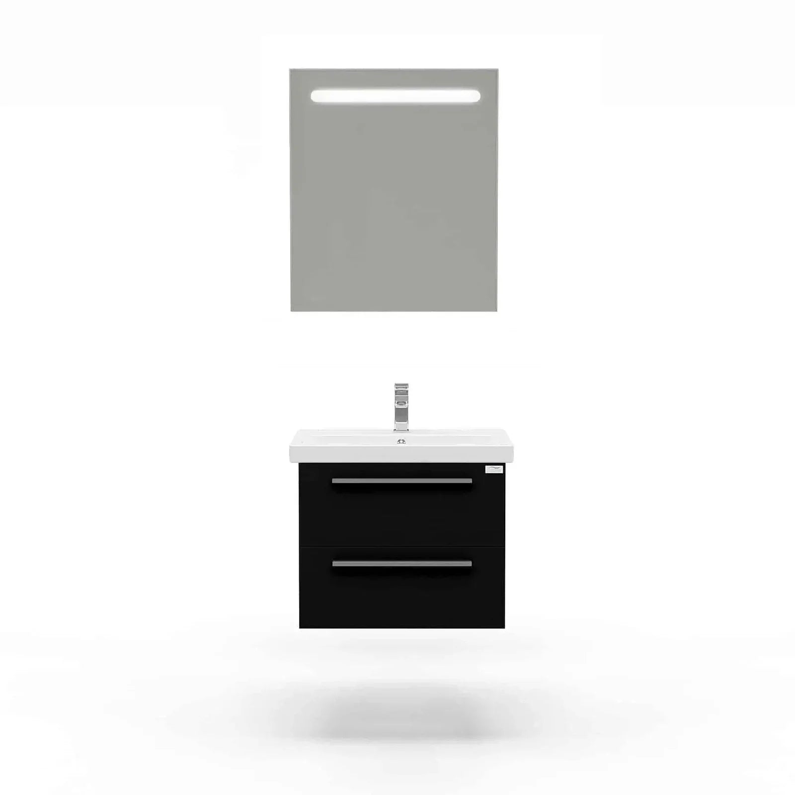Casa Mare Elke 24" Bathroom Vanity and Ceramic Sink Combo with LED Mirror - Elke60GB-24