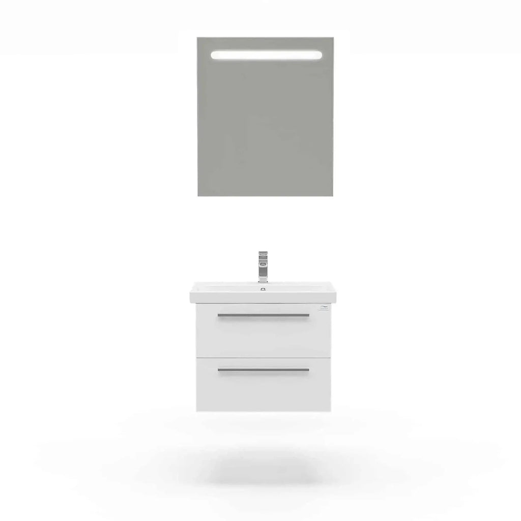 Casa Mare Elke 32" Bathroom Vanity and Ceramic Sink Combo with LED Mirror - Elke80GB-32